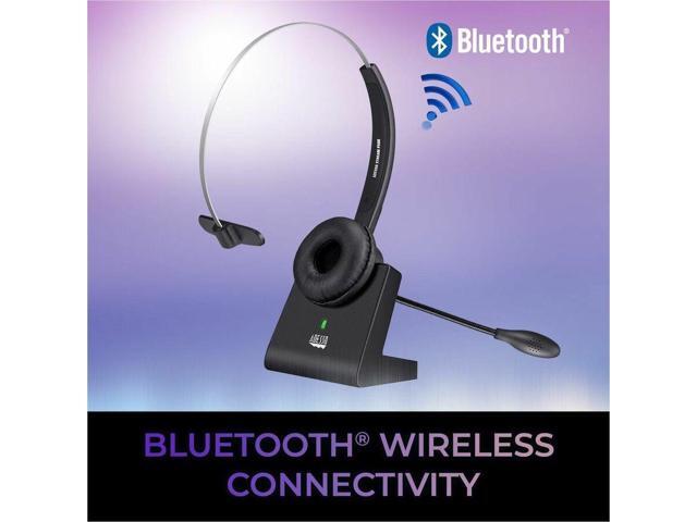 Adesso Xtream P300 Headset - Mono - Mini-phone (3.5mm) - Wired/Wireless - Bluetooth - Over-the-head - Monaural - Supra-aural