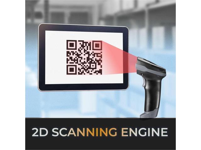 Adesso Wireless/Bluetooth/Wired 2D Barcode Scanner with Charging Cradle - Cable/Wireless Connectivity - 2D, 1D - CMOS - Bluetooth - USB - IP42 -...