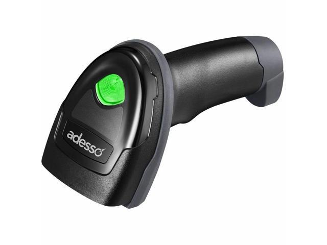 Adesso Wireless/Bluetooth/Wired 2D Barcode Scanner with Charging Cradle - Cable/Wireless Connectivity - 2D, 1D - CMOS - Bluetooth - USB - IP42 -...