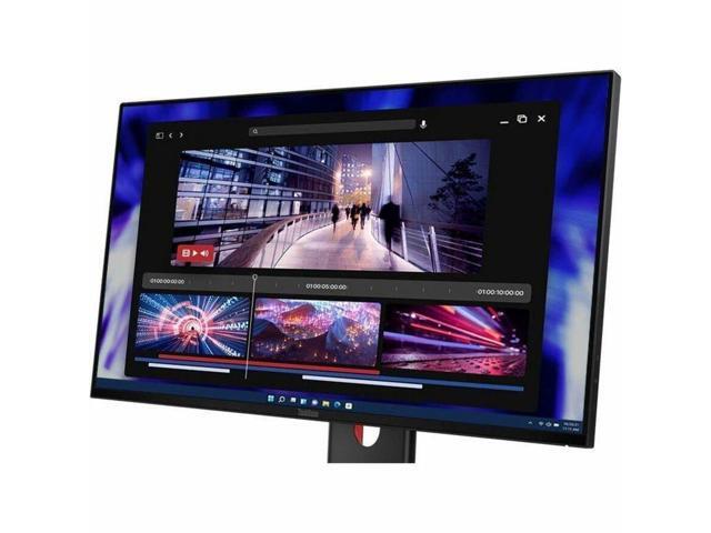 Lenovo - ThinkVision 23.8" IPS LED FHD 48hz - 120hz Monitor (HDMI, USB, DP, VGA) - Eclipse Black - image 4