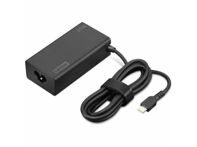 Lenovo 65W Standard USB-C AC Adapter Gen 2 - 65 W - 3.28 ft Cable - 120 V AC, 230 V AC Input - Black Box
