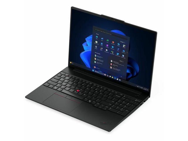 Lenovo ThinkPad E16 Gen 3 21SR0033US 16' Notebook - Intel Core Ultra 7 255H - 16 GB - 512 GB SSD - Windows 11 Pro - Intel Arc 140T GPU - Webcam -...