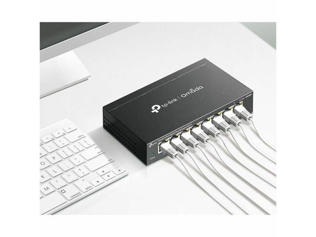 TP-Link Omada 8-Port Gigabit Easy Managed Switch - 8 Ports - Manageable - Gigabit Ethernet - 10/100/1000Base-T - 2.70 W Power Consumption - Twisted...