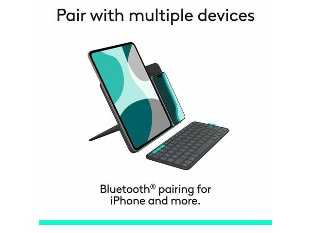 Logitech - Flip Folio Keyboard Case for iPad Pro 11-inch - Latest Model (M4 & M5), iPad Air 11-inch (M2, M3 & M4)(5th Gen) - Graphite - image 2