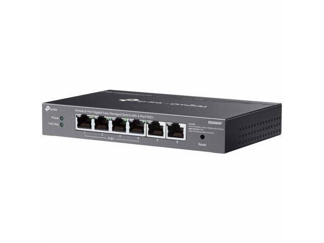TP-Link Omada 6-Port Gigabit Easy Managed Switch with 4-Port PoE+ - 6 Ports - Manageable - Gigabit Ethernet - 10/100/1000Base-T - 2 Layer Supported...