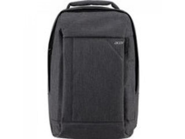 acer travel backpack (gray), up to 15.6' notebook and 10' tablet, with interior and exterior pockets