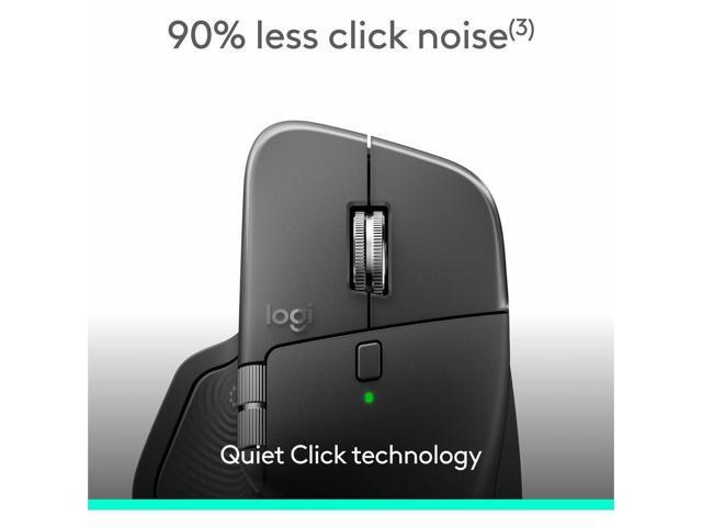 Logitech - MX Master 4 for Business Wireless Bluetooth Laser Ergonomic Right-handed Mouse with Haptic Feedback and Actions Ring - Wireless - Graphite - image 5