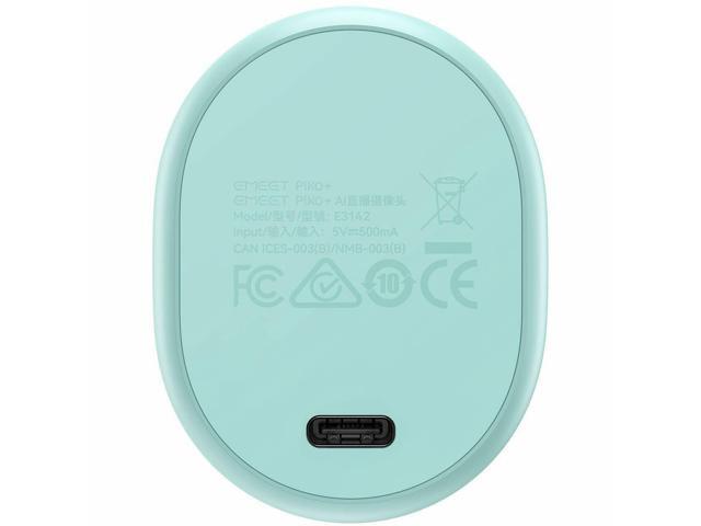 EMEET Piko (Green) - Dual-lens Webcam with one 4K Image Collection Lens and one AI Assist Lens, Boosting color accuracy, face recognition, and...