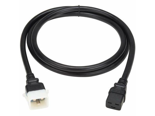 Tripp Lite series P036-E06-6 Standard Power Cord - 12 Gauge - 250 V AC / 20 A - Black - 6 ft Cord Length - IEC 60320 C20 / IEC 60320 C19