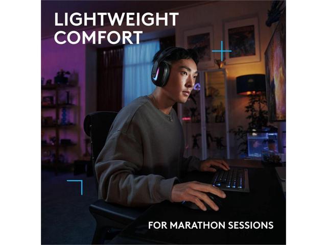 Logitech - G522 LIGHTSPEED Wireless Bluetooth Over-the-Ear Gaming Headset for Windows - Black - image 5