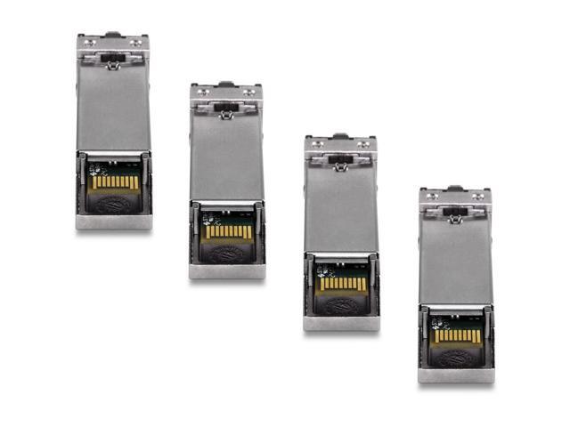 TRENDnet SFP Multi-Mode LC Module 4-Pack, TEG-MGBSX/4, Transmission Up to 550m (1804 Ft), Mini-GBIC, Hot Pluggable, IEEE 802.3z Gigabit Ethernet,...