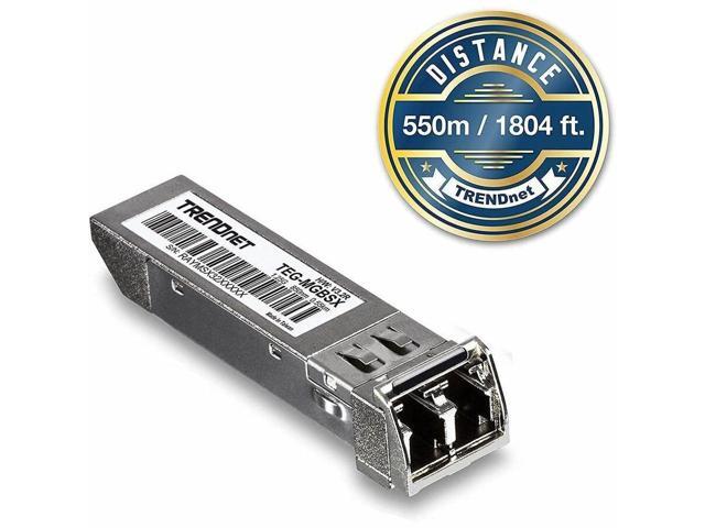 TRENDnet SFP Multi-Mode LC Module 4-Pack, TEG-MGBSX/4, Transmission Up to 550m (1804 Ft), Mini-GBIC, Hot Pluggable, IEEE 802.3z Gigabit Ethernet,...