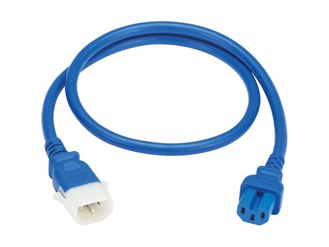 TRIPP LITE Series PDU Power Cord C15 to P-Lock C14 Heavy-Duty 15A 250V 14AWG 3FT