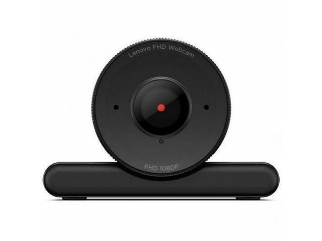 Lenovo FHD Webcam, 1080p Resolution, 30 fps, Dual Noise-Cancelling Microphones, AI Noise Cancellation and Enhanced Image Quality, Physical Privacy...