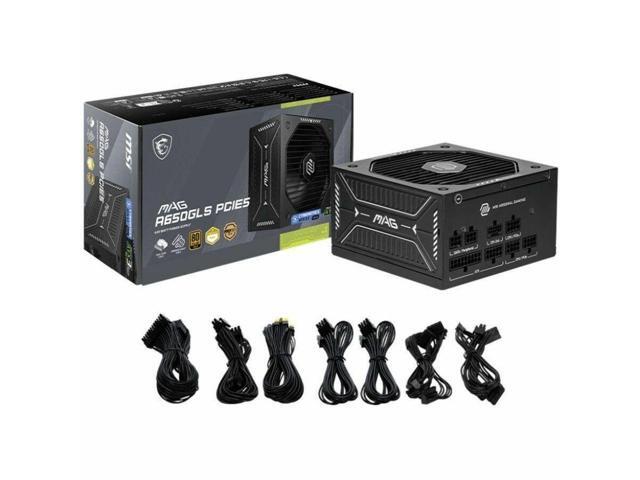 MSI - MAG A650GLS PCIE5 650W ATX 3.1 & PCIe 5.1 Ready Fully modular 80 Plus Gold Energy Efficiency Gaming Power Supply - Black - image 9