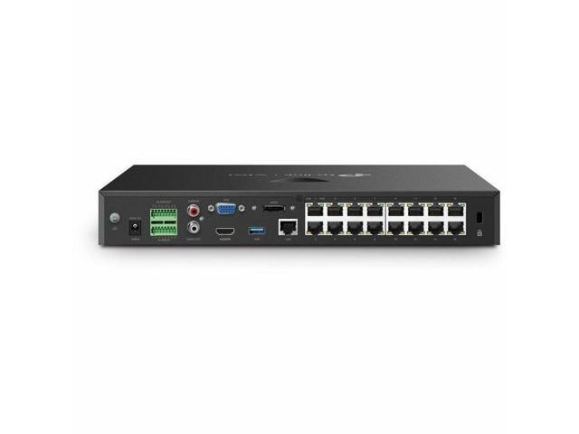 TP Link VIGI NVR2016H-16MP - VIGI 16 Channel PoE+ Network Video Recorder - Network Video Recorder - HDMI - 4K Recording