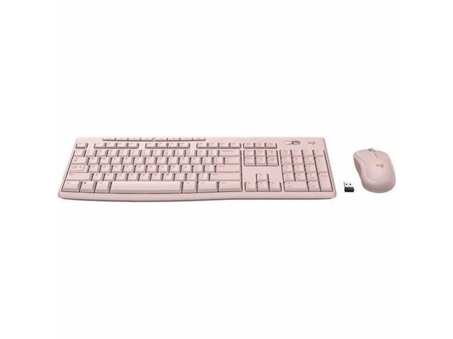 Logitech - MK270 Full-size Wireless Membrane Keyboard and Mouse Bundle for PC - Rose - image 3