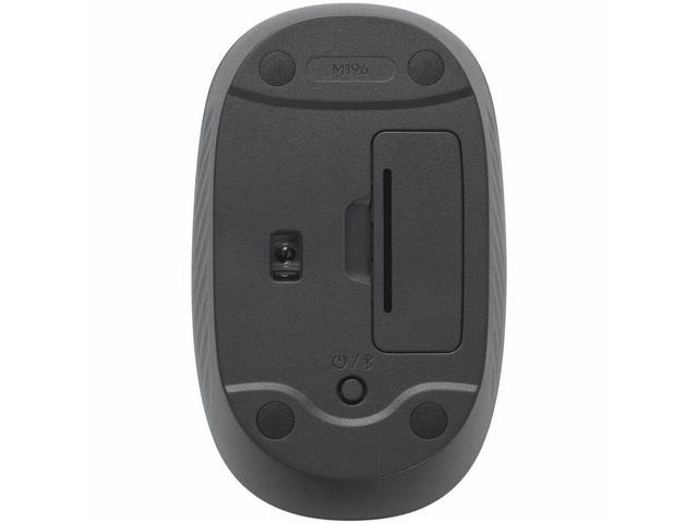 Logitech - M196 Lightweight Bluetooth Wireless Optical Mouse Compact 3-Button Ambidextrous Mouse with Smooth Tracking - Wireless - Graphite - image 4