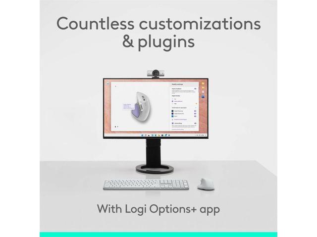 Logitech - MX Master 4 for Mac - Wireless Laser Ergonomic Mouse with Advanced Performance Haptic Feedback - Wireless - White Silver - image 11