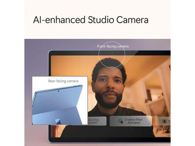 Microsoft - Surface Pro - Copilot+ PC - 13” OLED Touchscreen - Snapdragon X Elite - 16GB Memory - 1TB SSD - Device Only (11th Ed) - Platinum - image 8