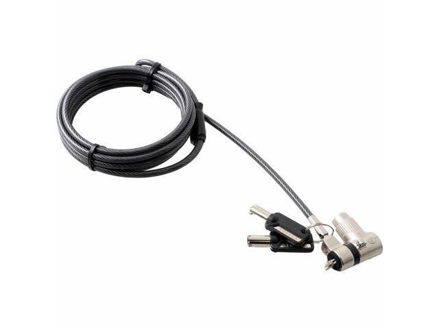 CODi Universal 3-in-1 Keyed Cable Lock - Compatible with; Standard T-bar security slot, Noble security slot & Nano security slot