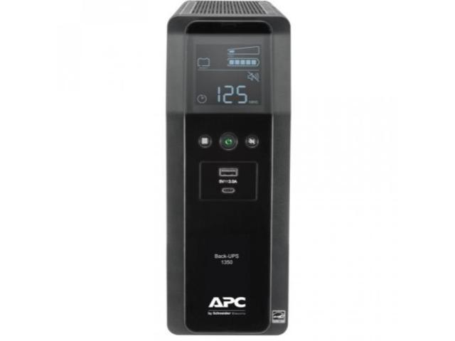 APC Back-UPS Pro 1350VA - 120V - AVR - LCD - 2 USB charging ports - 10 NEMA outlets (4 surge) (BN1350M2-CA)