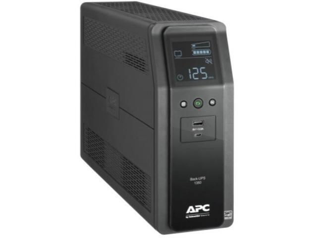 APC Back-UPS Pro 1350VA - 120V - AVR - LCD - 2 USB charging ports - 10 NEMA outlets (4 surge) (BN1350M2-CA)