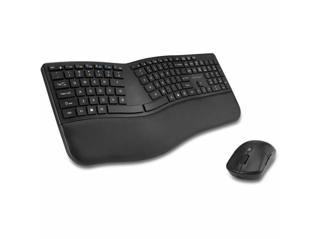 Kensington Pro Fit Ergo KM680 EQ Wireless Keyboard and Mouse Desktop Set, Rechargeable, Ergonomic Design, Split-Keyboard (K72486NA)