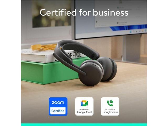 Logitech - Zone Wireless 2 ES Noise Cancelling Headset for Business UC Version with Receiver - Graphite - image 3