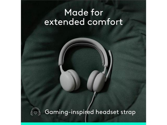 Logitech Zone Wired 2 for Business - Noise-Canceling Headset with Adaptive Hybrid ANC (Off-white Teams version)