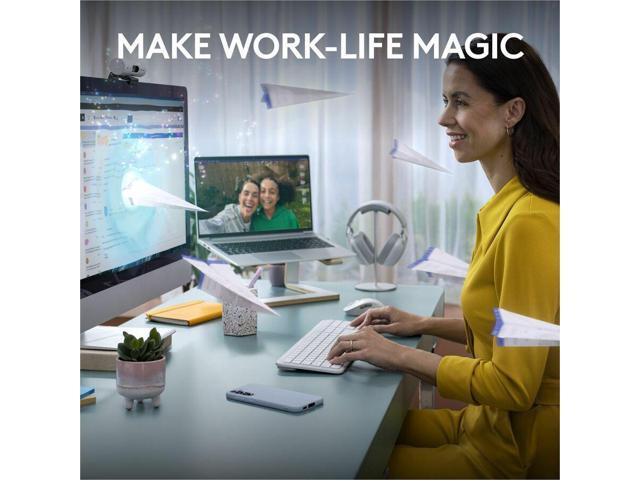 Logitech Signature Slim K950 Wireless Keyboard, Sleek Design, Switch Typing Between Devices, Quiet Typing, Off-white - Wireless Connectivity -...