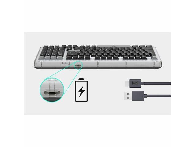Logitech - Alto Keys K98M Full-size Wireless Mechanical keyboard with Backlit keys for PC, Mac, Laptops - Graphite - image 2