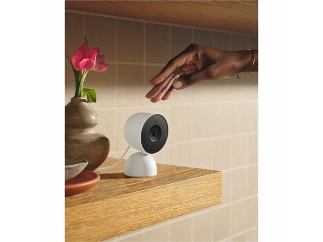 Google - Nest Cam Indoor (wired, 3rd gen) - Latest Model - 2K Video and Gemini - Snow - image 8