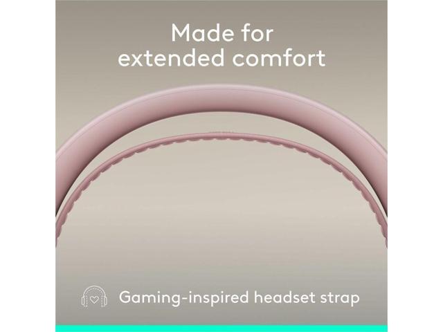 Logitech Zone Wired 2 for Business - Noise-Canceling Headset with Adaptive Hybrid ANC, Microsoft Teams Certified, Rose