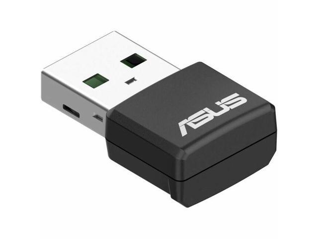 ASUS - USB-AX57 Nano AX1800 Dual-Band Wi-Fi 6 USB Network Adapter - Black - image 2