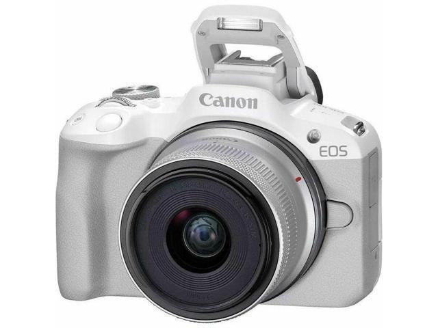 Canon - EOS R50 4K Video Mirrorless Camera with RF-S18-45mm f/4.5-6.3 IS STM Lens - White - image 9