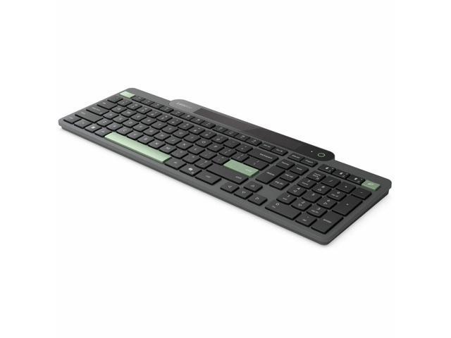 Lenovo Self-Charging Bluetooth Keyboard-US English - Wireless Connectivity - Bluetooth - 5.1 - 108 Key(s) - Windows 10, Windows 11 - English (US) -...