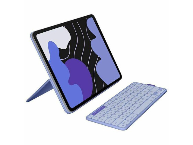 Logitech Flip Folio Keyboard/Cover Case (Folio) for 11' Apple iPad Pro 11 (2024), iPad Air 11 (2024), iPad Air (5th Generation) Tablet - English...