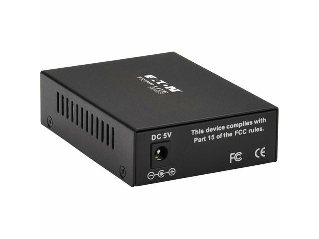 Tripp Lite N784-MDC-1STST Fiber Optic 100 Mb ST to 100 Mb ST Mode Converter - 1310 nm Compatible - Up to 10 km (6.2 mi.) - Black - Metal Box