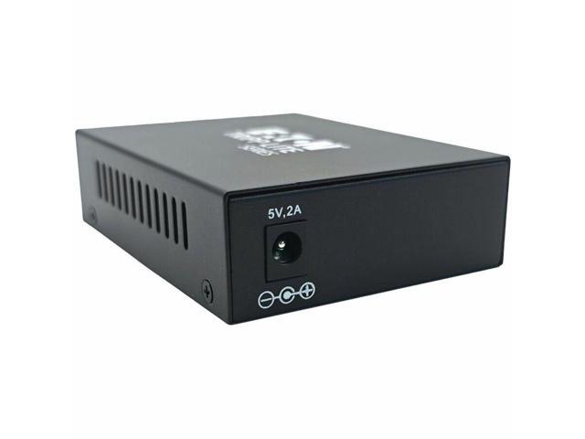 Tripp Lite N784-MDC-4SCSC Fiber Optic 100 Mb SC to 100 Mb SC Mode Converter - 1310 nm Compatible - Up to 40 km (24.9 mi.) - Black - Metal Box
