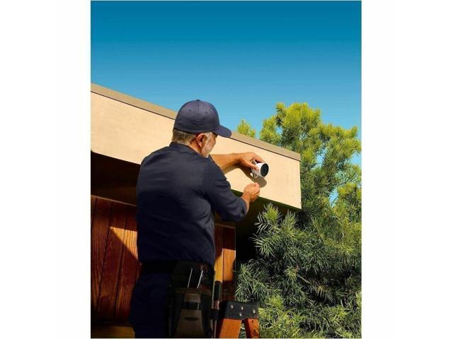 Google - Nest Cam Outdoor (wired, 2nd gen) - 2K Video and Gemini - 2-Pack - Snow - image 5