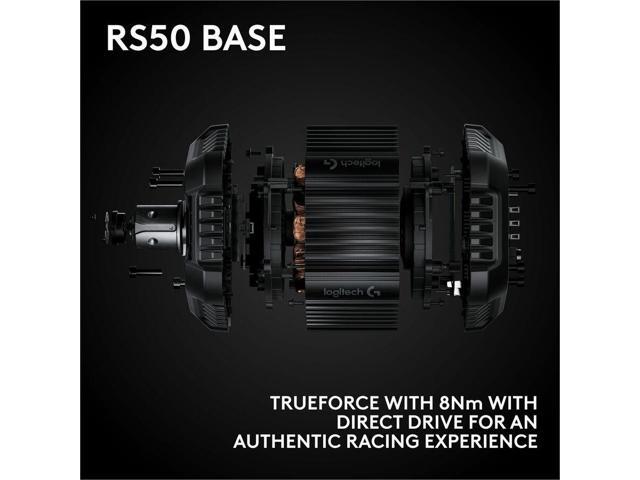 Logitech - RS50 System 3-Piece Sim Racing Steering Wheel Setup - RS50 Wheel base, RS Wheel Hub and RS Round Wheel For PS5/PS4/PC - Black - image 7