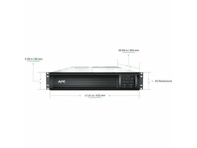 APC Smart-UPS Line Interactive - 2200VA, - Rackmount 2U - 120V - 6 NEMA 5-15R+2 NEMA 5-20R outlets - SmartConnect Port+SmartSlot - 3 Hour Recharge...