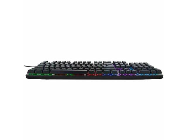Acer Nitro Gen 2 Wired Gaming Keyboard - Blue Switches, RGB Backlit, 104-Key Full Size, Clicky & Tactile, Anti-Ghosting, Metal Top Plate, USB Wired