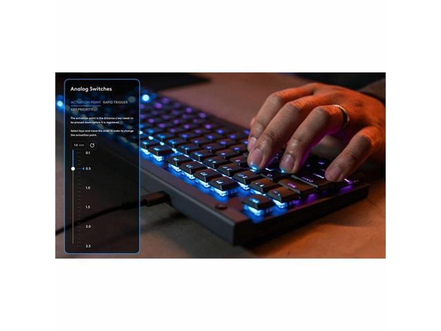 Logitech - G515 RAPID TKL Wired Mechanical Analog Low-Profile Switch Gaming Keyboard with LIGHTSYNC RGB - Black - image 4