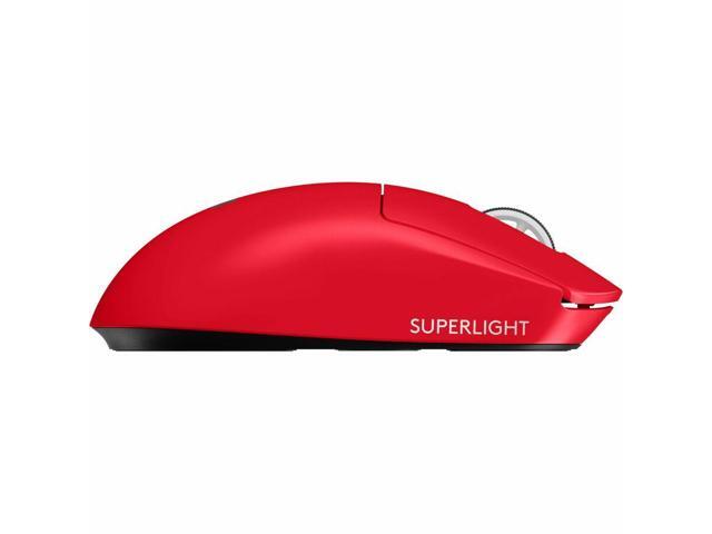 Logitech - PRO X SUPERLIGHT 2 SE LIGHTSPEED Lightweight Wireless Gaming Mouse with Optical HERO 2 Sensor 44,000 DPI for PC - Wireless - Red - image 6