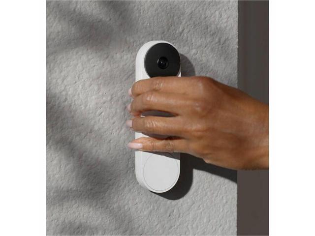 Google - Nest Doorbell (wired, 3rd gen) - Latest Model - 2K Video and Gemini - Snow - image 4