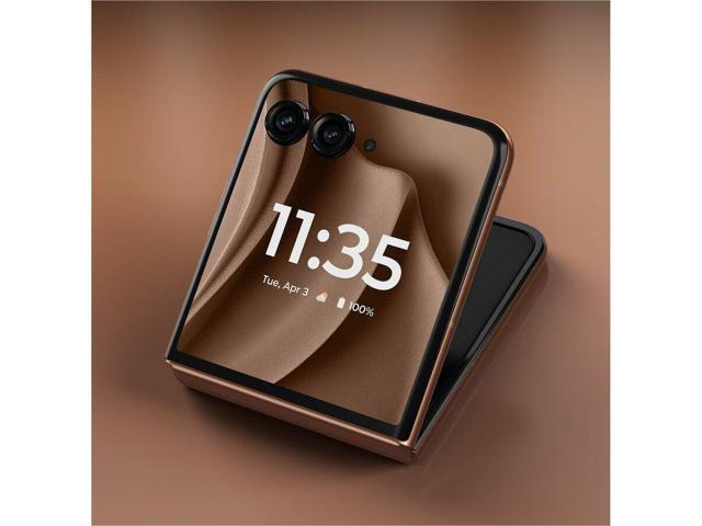 Motorola - razr+ 2025 256GB (Unlocked) - PANTONE Mocha Mousse - image 3