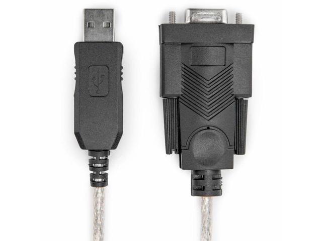 Rocstor 6ft 1 Port USB to Null Modem RS232 DB9 Serial DCE Adapter Cable with FTDI - 6 ft Serial/USB Data Transfer Cable for Modem, Monitor, Desktop...