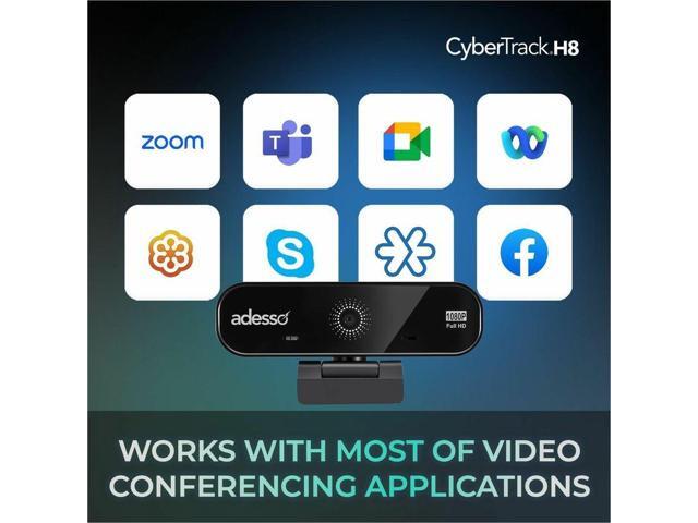 Adesso CyberTrack CyberTrack H8 Webcam - 2.1 Megapixel - 30 fps - USB 2.0 - Full HD - 1920 x 1080 Video - CMOS Sensor - Auto-focus - 80° Angle -...